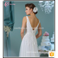 Courroie spaghetti sexy slim fit chapelle train dentelle applique robe de bal backless robe de mariage alibaba